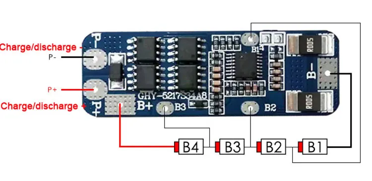4S 10A lifepo4 12 8 V 18650 BMS PCM плата защиты батареи bms pcm для батарейный блок|Интегральные