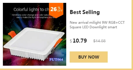 12 Вт Milight FUT066 светодиодный светильник AC220V RGB+ с регулируемой яркостью светодиодный круглая Светодиодная панель совместима с 2,4G пультом дистанционного управления/мобильным wifi