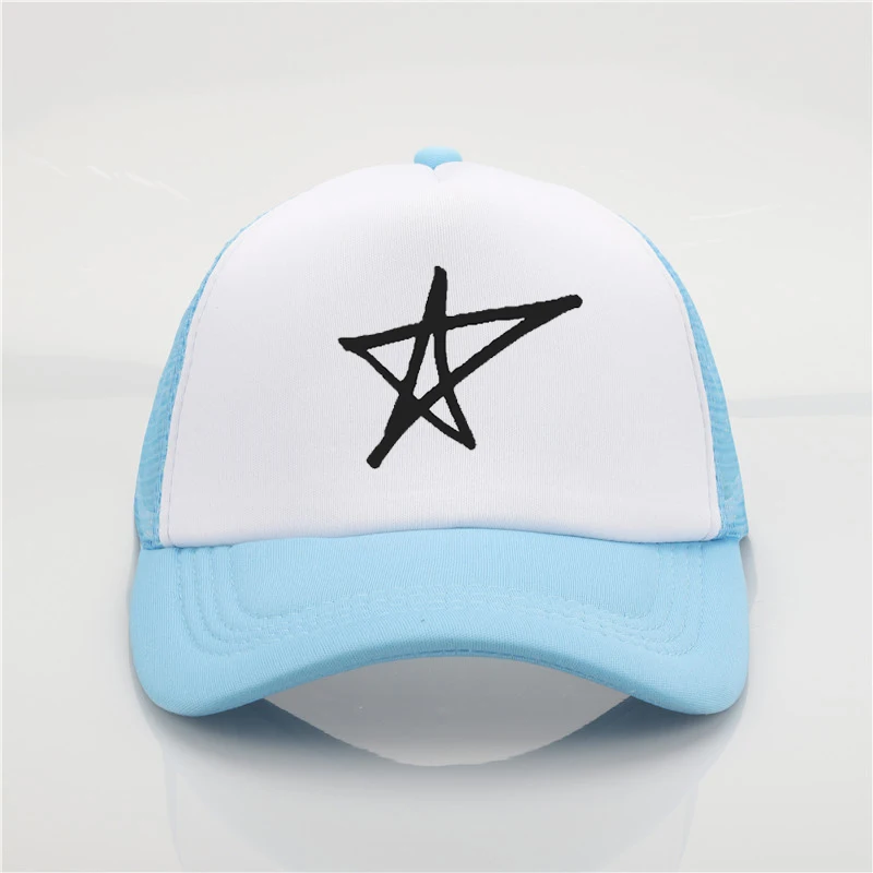 Fashion net cap Avril Lavigne Printing baseball Men and women Summer Trend Cap New Youth Joker sun hat Beach Visor | Аксессуары для