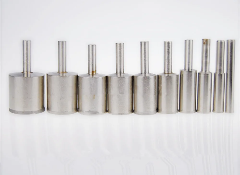 10 шт. алмазные цилиндрические шариковые стержни с шероховатой абразивной