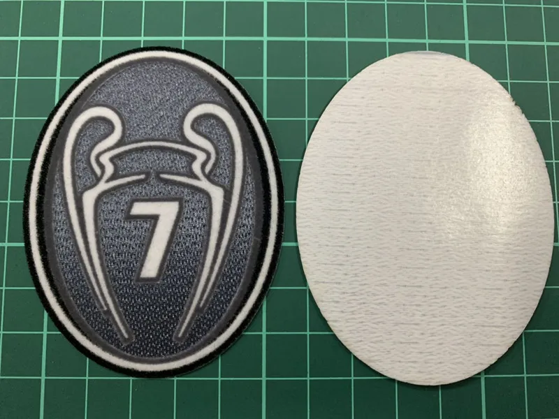 19 нашивка Милан набор- Lega Calcio серия футбольная нашивка+ серый 7 раз победители нашивки-трофеи 7-й чемпионский кубок