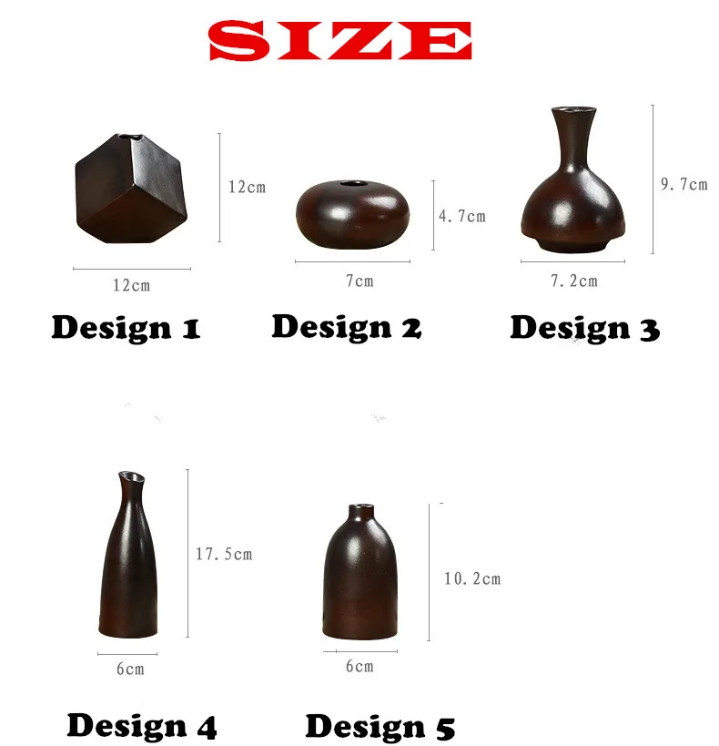 Modern Simple matt black ceramic art vase living room dining Desktop home Rose Ideal flower ornaments decoratiom | Дом и сад