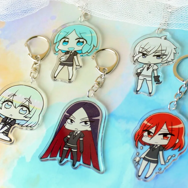 5 шт./лот Houseki no Kuni Land блестящая версия Брелок фигурка модель Kawaii милый акриловый