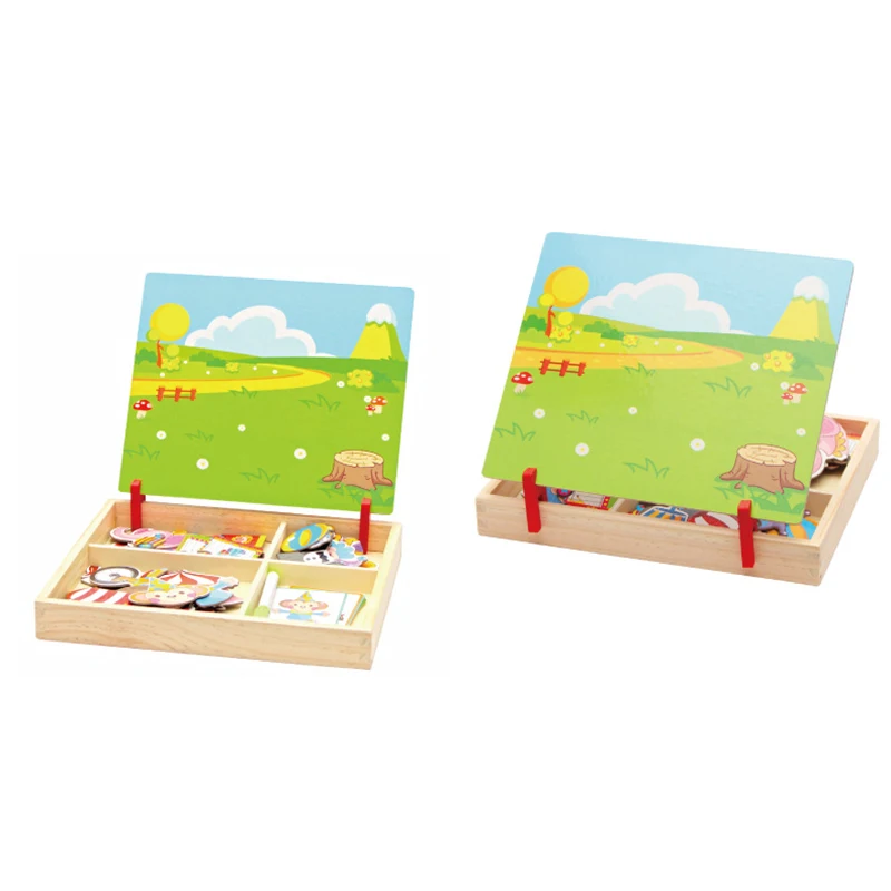 Wooden Magnetic Jigsaw Puzzle Toys New Character Princess Knight 3D Tangram Kids Educational For Children | Игрушки и хобби