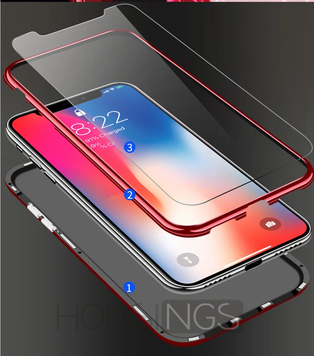 Магнитный мраморный чехол для телефона iPhone XR XS MAX X 8 Plus 7 противоударный Закаленное стекло бампер для iPhone 7 8 6 6S Plus чехол