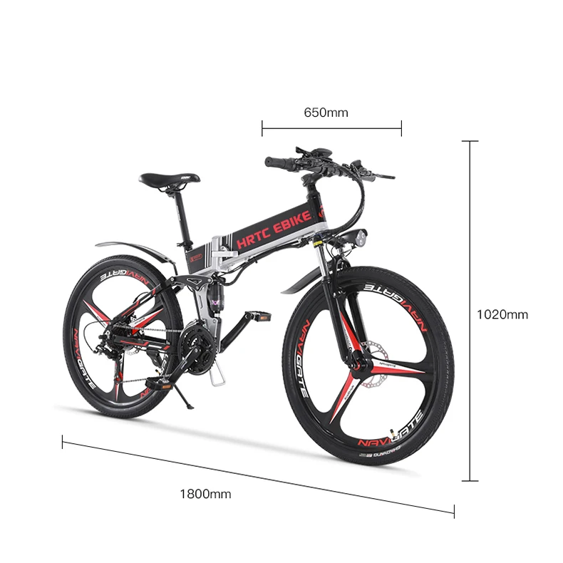 26 дюймов Электрический горный велосипед 400 Вт ebike 400 Вт Высокая скорость 40 км/ч складной электрический велосипед 48 В литиевая батарея скрытая в рамке EMTB
