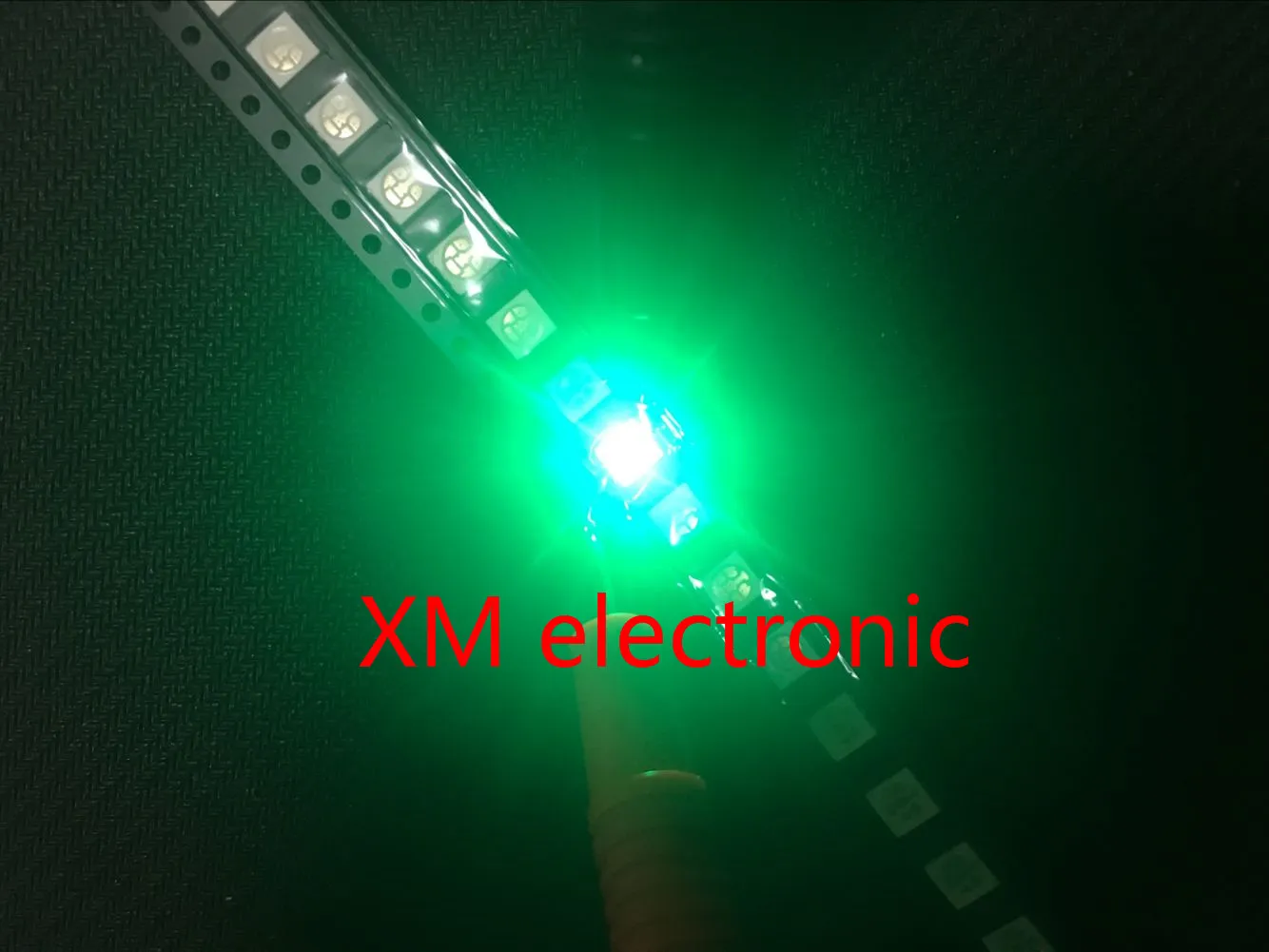100 шт. 5050 SMD зеленые фотолампы с 3 чипами 9000 MCD ультраяркие светодиоды высокого