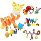 Круглая кровать, круглая детская игрушка, плюшевая многофункциональная со звуком, зеркальная гусеница, много видов, скидка 20%