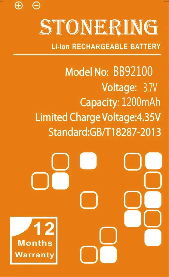 

Stonering 1200mAh BB92100 Battery for HTC A6366 Aria Liberty HD Mini T5555 US Photon