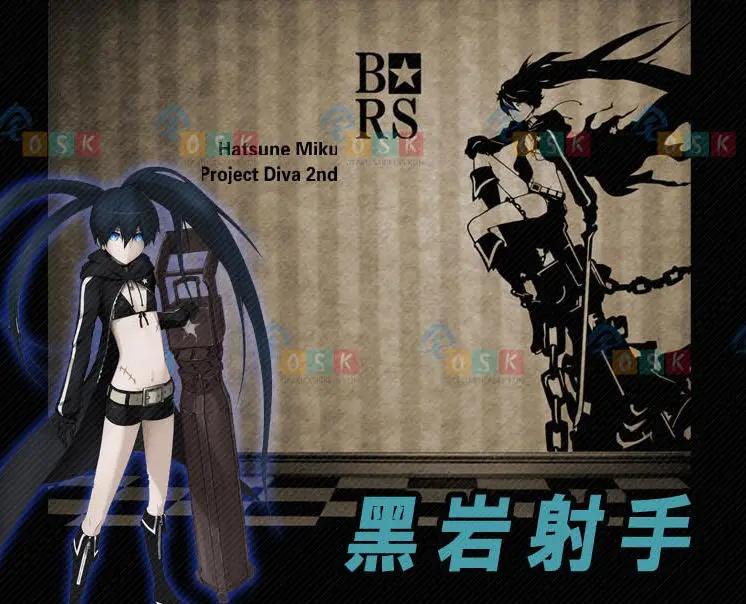 Аниме BLACK ROCK SHOOTER BRS виниловые наклейки на стену Наклейка Декор для дома