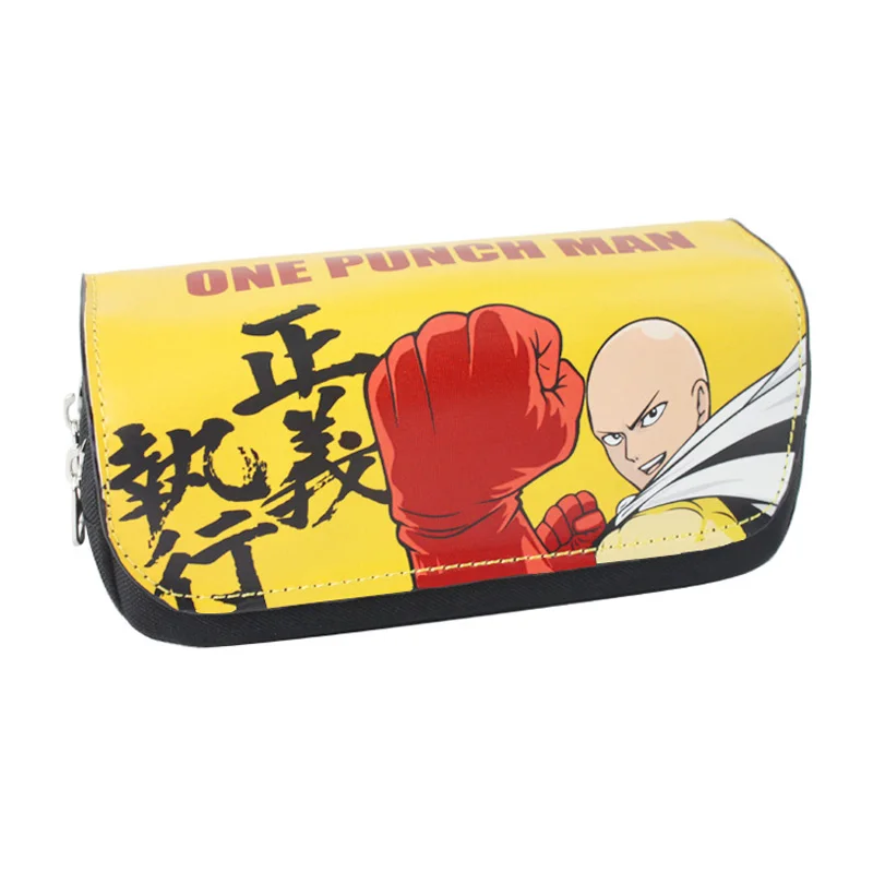 One Punch Man 2 Мультяшная Гравитация падает на медаль и Потрошитель пенал для карандашей студенческий канцелярский мешочек/косметический/Дорожный макияж/сумка для хранения - Цвет: One Punch Man 2