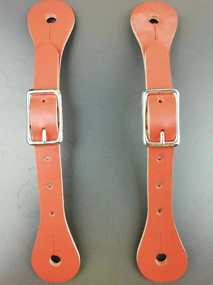 Strap ( brown ) Ездовые шпоры с кожаным ремешком для верховой езды в античном западном стиле; ручная работа; декоративные ботинки для верховой езды; оборудование для скачек; кавало - Цвет: Strap ( brown )