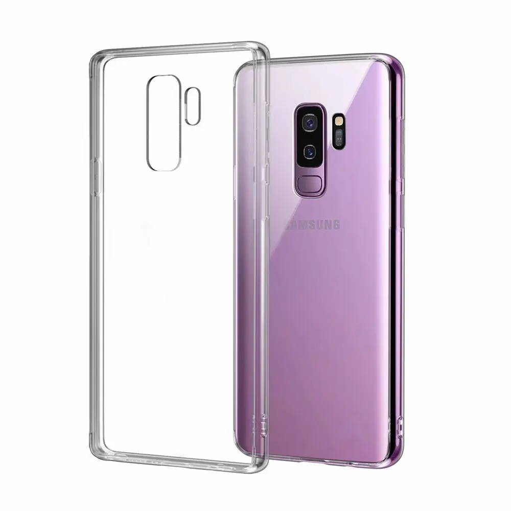 Note9 прозрачный Стекло чехол для samsung Galaxy Note 8 S8 S9 Plus Мягкий полиуретановый край