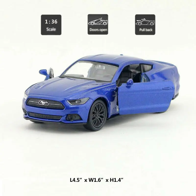 Модель автомобиля HOMMAT 1:36 Ford Mustang GT 2015 литой автомобиль из сплава коллекционная