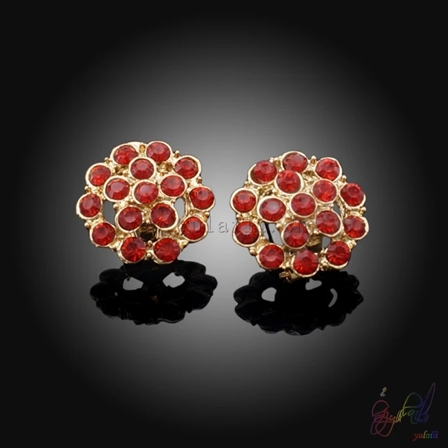 Yulaili Pendant Brooch Necklace Earrings Rhinestone Fashion France Flower Gold Color Plating Two Jewelry Set | Украшения и