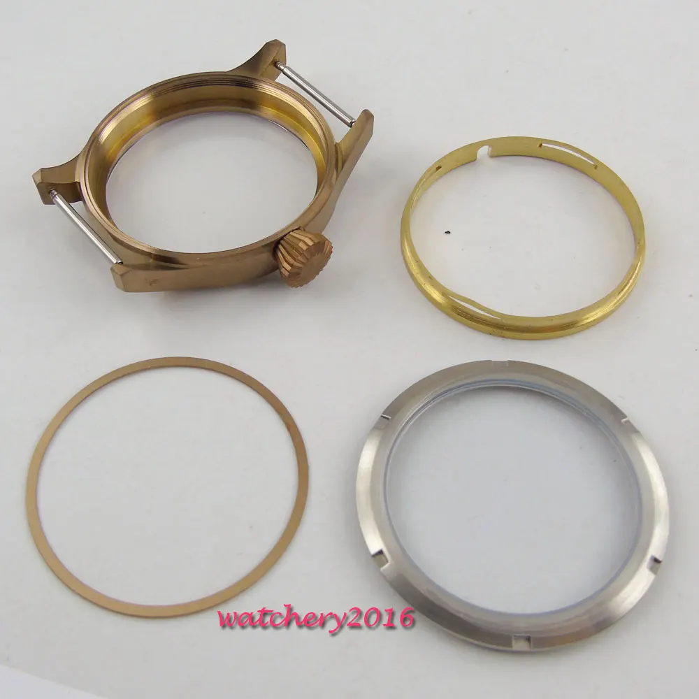 Чехол с бронзовым покрытием 43 мм сапфировое стекло подходит для eat 6498 6497 запасные