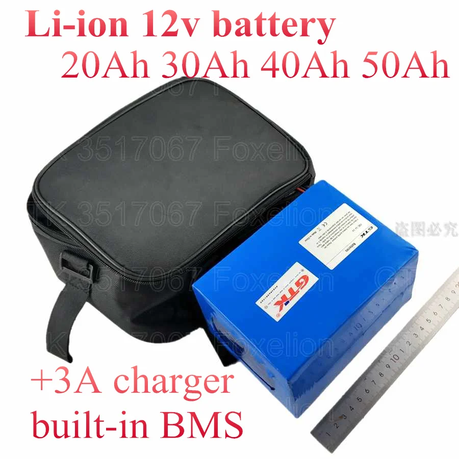 12V 50Ah 20Ah лития ионный 40Ah 12v 30Ah литий ионная батарея для Гольф тележка на колесиках