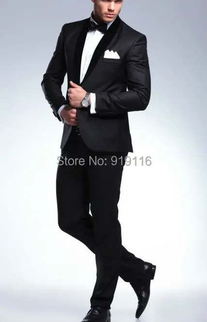 2018 праздничная одежда Смокинги для женихов бархат элегантный Жених смокинг