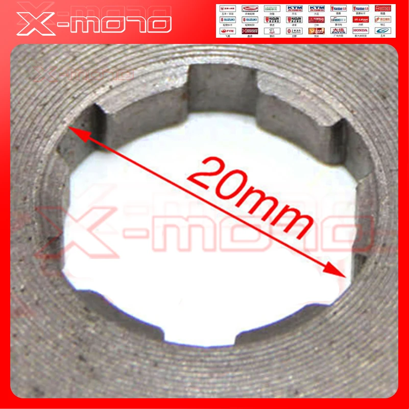 Передняя Звездочка двигателя для скутера мотоцикла 13 T зубьев 20 мм ID 50 куб. См 70 90