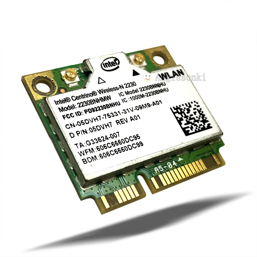 2230BNHMW Беспроводная-N 2230 300 Мбит/с PCI-E BT 4 0 + WIFI карта для Centrino Dell Inspiron 15Z 7720 M17X 14 5DVH7 13z