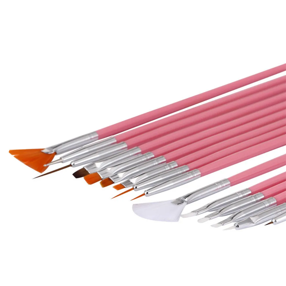 Sticker &amp Decal Special 15PC Nail Art Design Painting Dotting Detailing Pen Brushes Bundle Tool Kit Set P# | Красота и здоровье