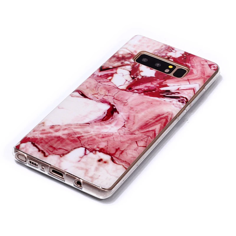 Модный мраморный мягкий чехол из ТПУ силиконовый для сотового телефона Samsung Galaxy