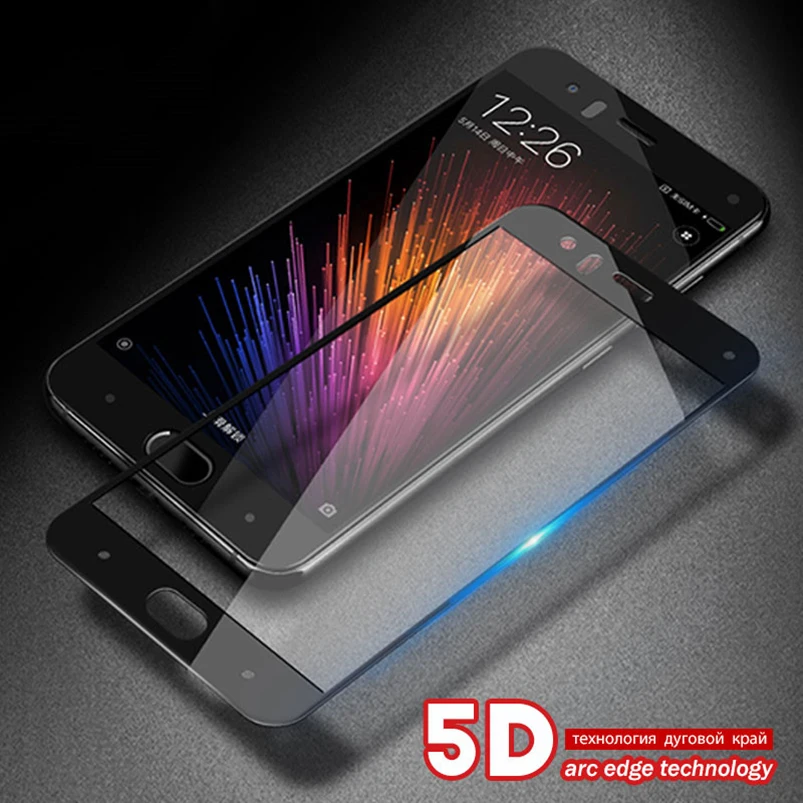 5D закаленное стекло для Xiaomi Redmi 5A note 5 6 6a pro s2 Mi A2 Lite Max 3 8 SE Mix 2 2s защита экрана полное