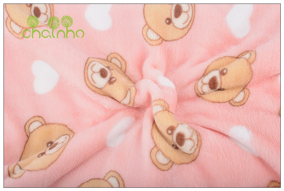 Chainho, коралловый флис, супер мягкая короткая плюшевая ткань, ткань ручной работы для поделок и шитья пальчиковые игрушки, посуда для сна, одеяло материал