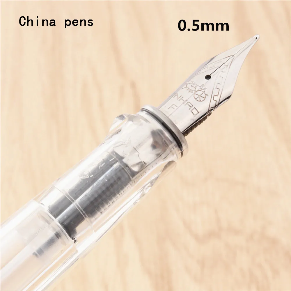 Jinhao 874 прозрачная белая английская каллиграфия Duckbill параллельная художественная ручка цветок тело плоский перо Тибетский арабский авторучка