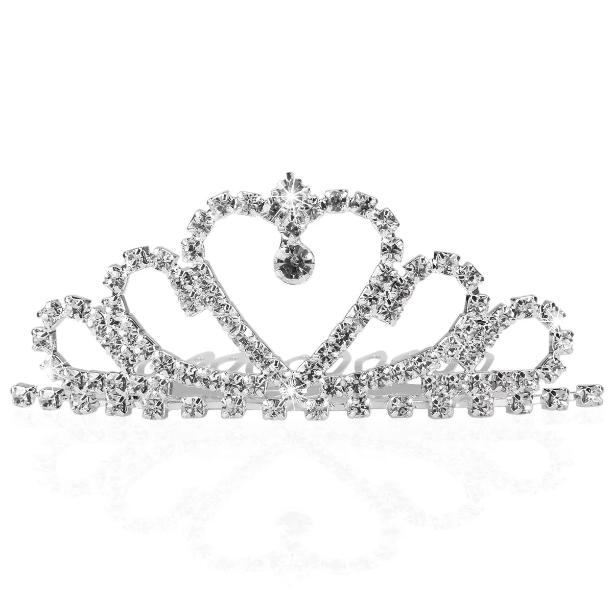 Мода Мини Сердце горный хрусталь Тиара для свадьбы невесты Выпускной День