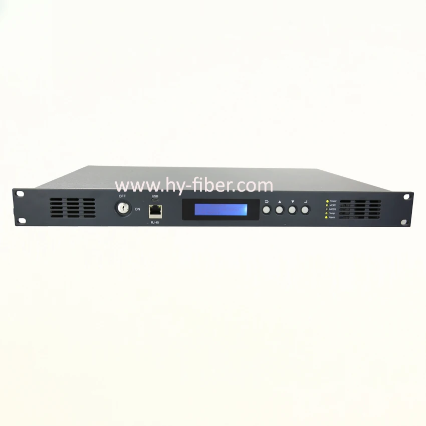 CATV 1310nm оптический передатчик 4mW SC/APC с двойным источником питания|1310nm optical