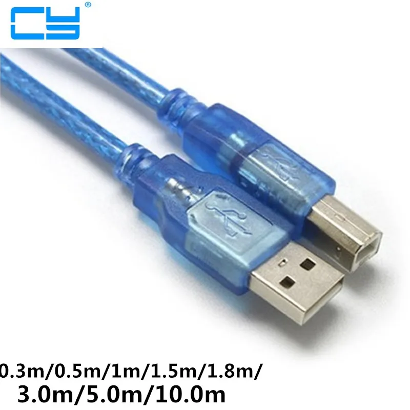 

Высокоскоростной USB 2,0 Тип A штекер к B Штекер кабель для принтера Синхронизация данных зарядное устройство кабель 1 м 1,5 м 3 м 5 м 7 м для лазерного принтера распродажа