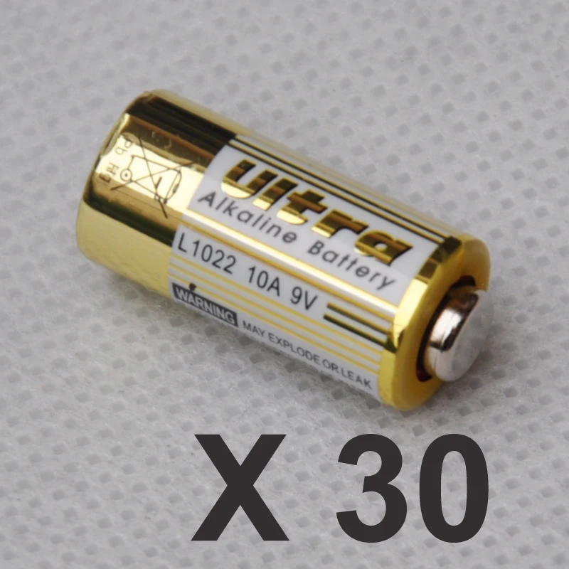 30 шт. 10А 9 В сухая pamary щелочная батарея L1022 A23L для ключа дистанционного управления
