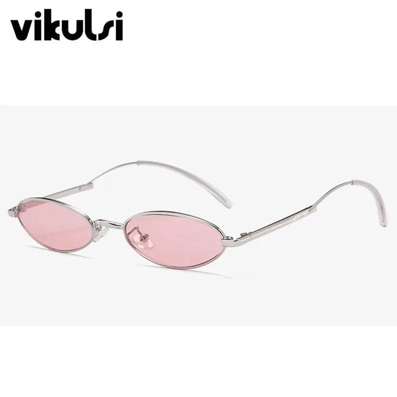 2018 Unique Metal Frame Women Oval Sunglasses Fashion Brand Designer Sun Glasses Female Men Clear Small Shades UV400 New | Аксессуары