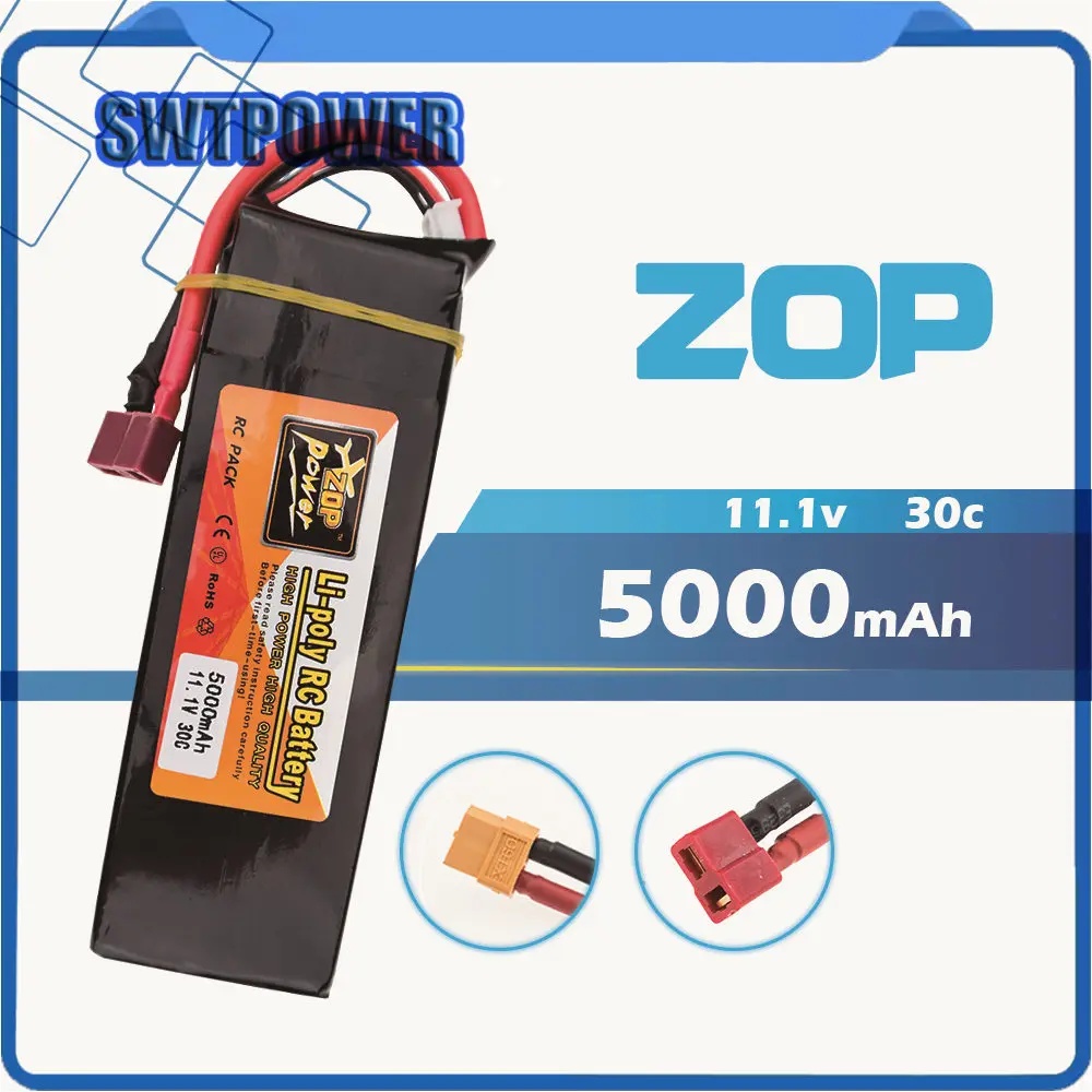 Zop RC Lipo 3 S 5000 mAh 11 1 v 30C LiPo батарея для модели дистанционного управления Quadcopt|lipo