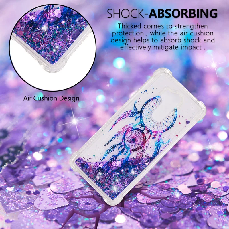 

Anti-knock Unicorn Case Glitter Quicksand Phone Soft TPU Silicone Cover Shell Coque for LG G7 ThinQ K8 2018 EU Stylo 4 Q Stylus