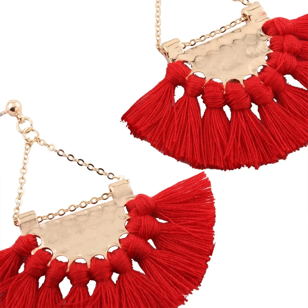 Flabella Tassel Earring Drop Earrings S925 Pin Hyperbole Jewelry Vintage Long Hoop Women's Catkins Fashion Sexy Bohemia 2018 New |
