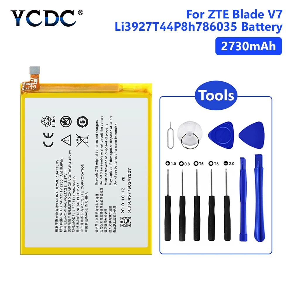 2730 мАч аккумулятор Li3927T44P8h786035 для zte Blade V8 V7 BV0800 BV0701 A910 литий-полимерные аккумуляторы для мобильных телефонов с инструментами