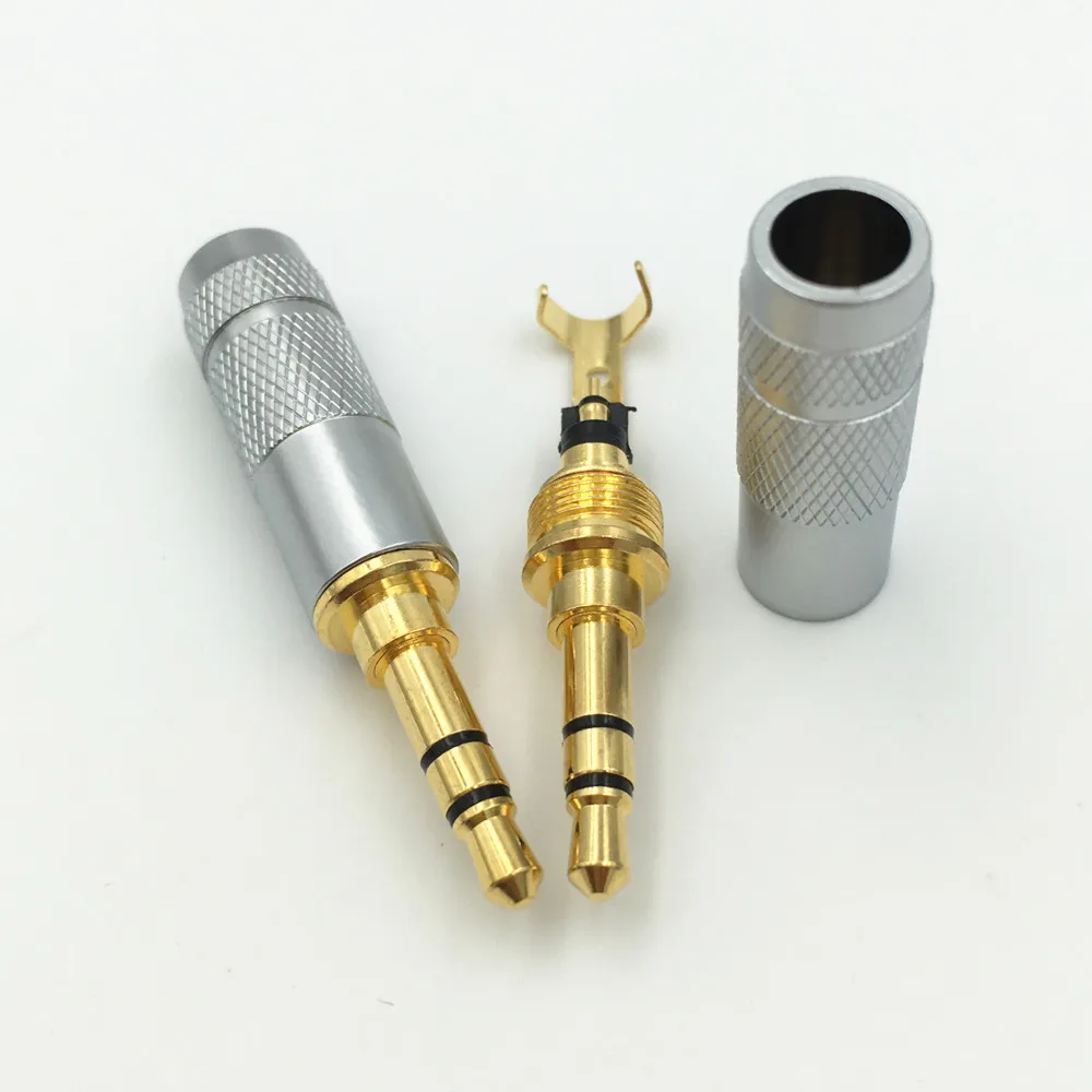 10 шт. позолоченные наушники 3 5 мм полюса|connector diy|connector 3connector 3.5mm |