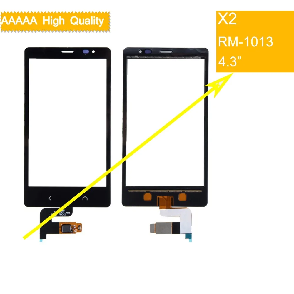 Сенсорный экран X2 для Nokia X 2 Dual SIM RM 1013 X2DS сенсорный дигитайзер Стекло Объектив