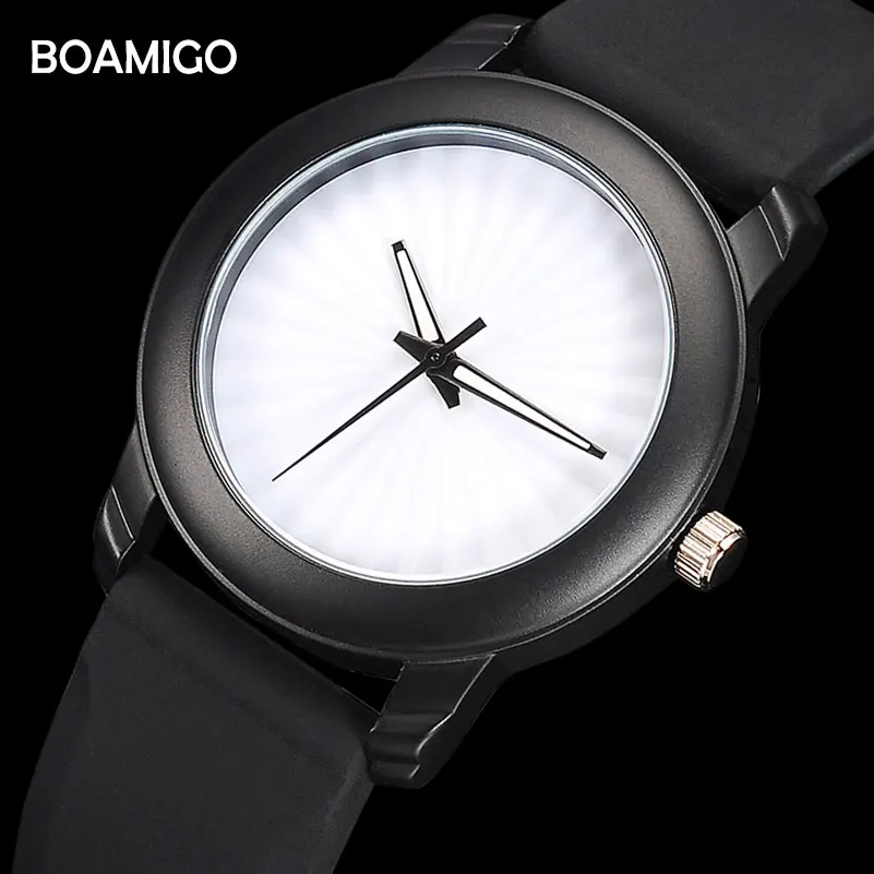 Модные мужские часы унисекс BOAMIGO брендовые чрезвычайно простые дизайнерские