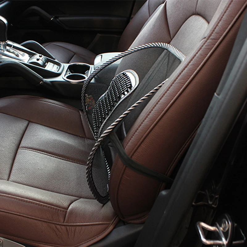 37*42CM Leather Lumbar Support Summer Car Cool Massage Cushion Health Care Waist Tournure | Автомобили и мотоциклы