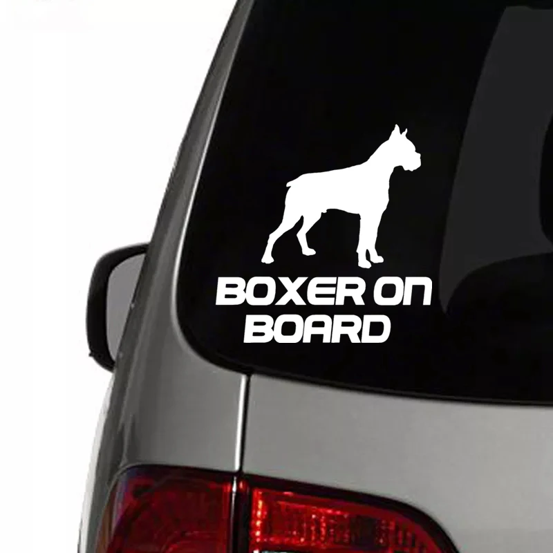 CK2630#14*14см наклейки на авто BOXER ON BOARD водонепроницаемые машину наклейка для