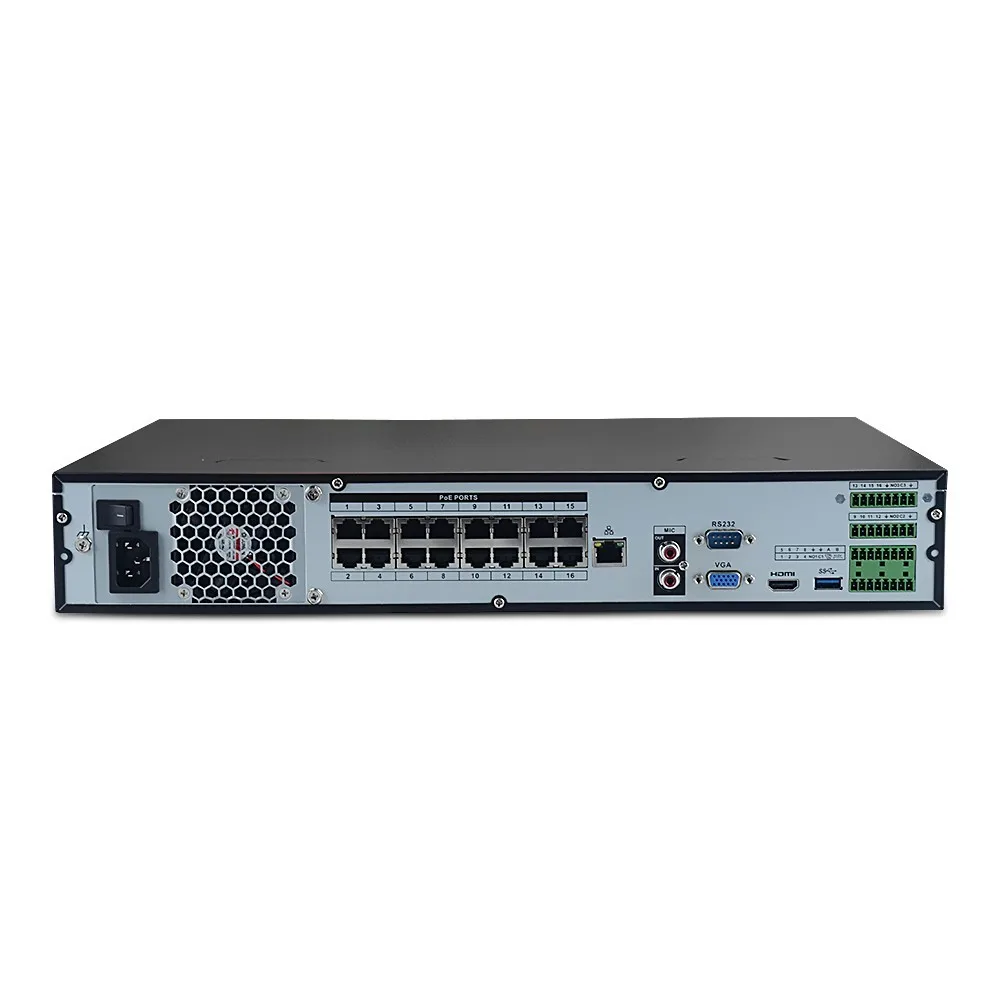 Оригинальный NVR4416 16P 4KS2 16ch с 16 poe NVR4432 32ch 16POE 1.5U 4HDD Поддержка до 8MP Разрешение IP