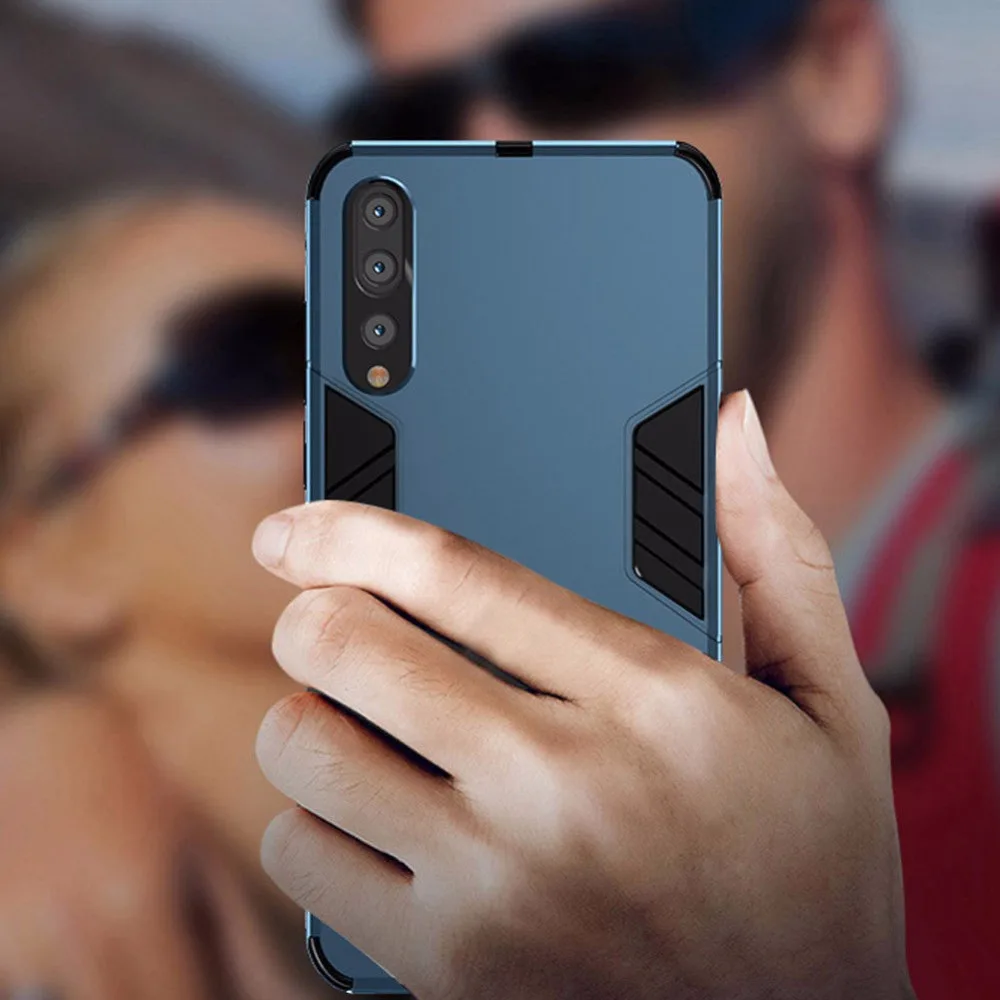 Противоударный армированный чехол для телефона Huawei Mate P20 Pro Lite P10 Honor 9 V10 6c 10 с