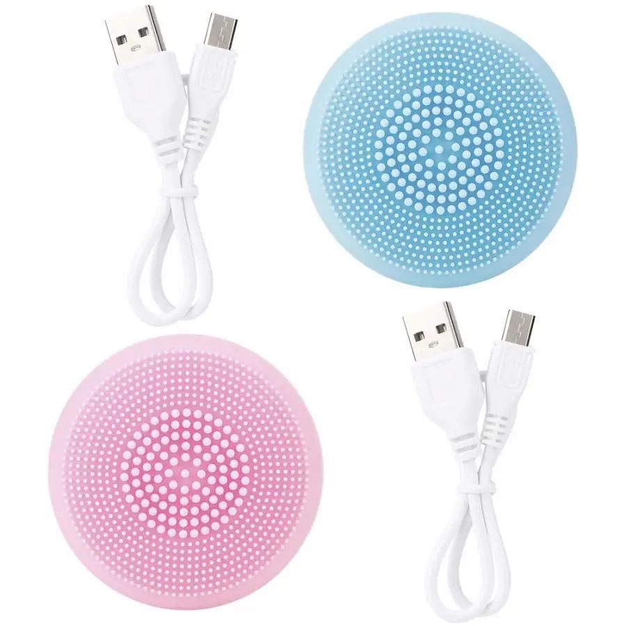 Mini Electric Vibration Silicone Cleansing Brush Remove Blackhead Ultrasonic Massage Skin Care Face | Красота и здоровье
