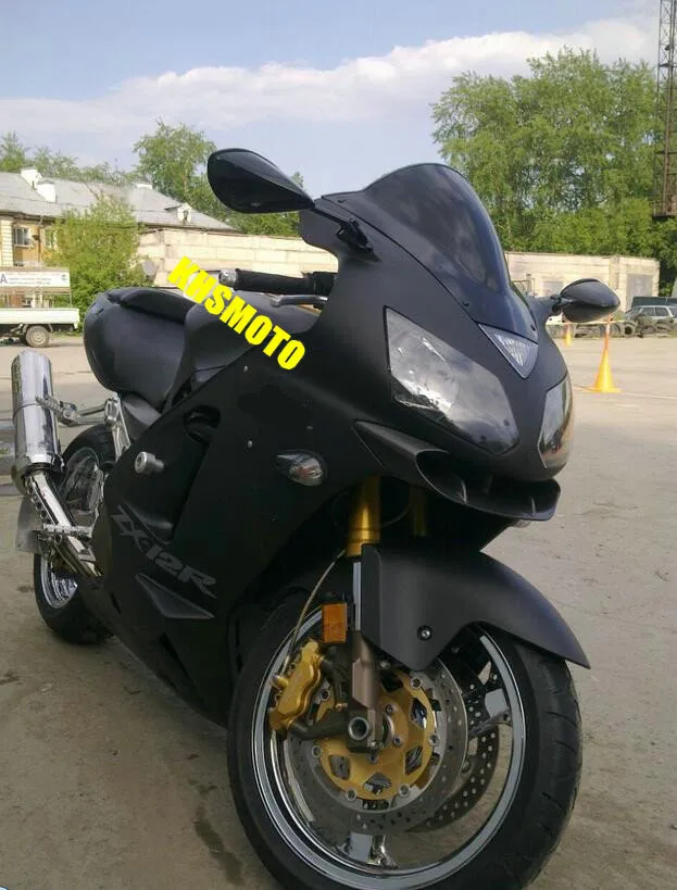 Полный комплект обтекателей для KAWASAKI Ninja ZX12R 02 03 04 05 ZX 12R 2002 2003 2004 2005 матовый черный +