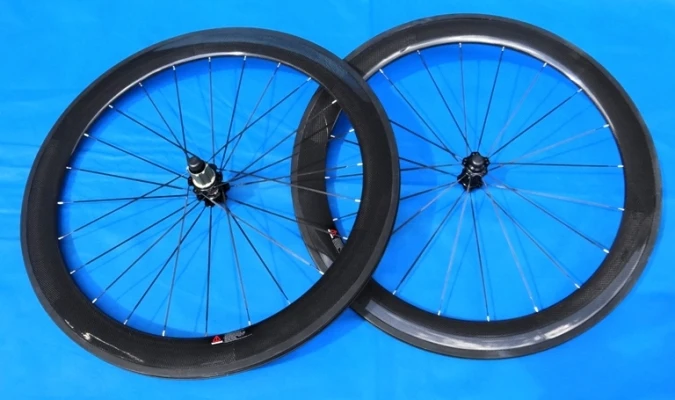 Полный углеродный дорожный велосипед клинчерная колесная пара 700C - 60 мм-черный