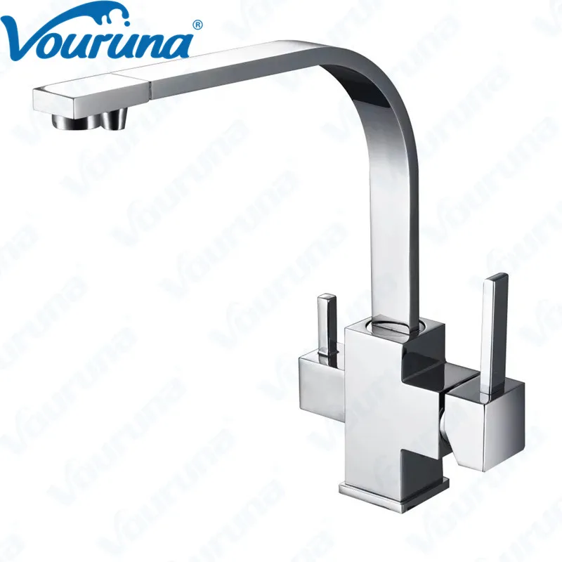 

Смеситель для раковины Vouruna, трехходовой, с фильтром для питьевой воды