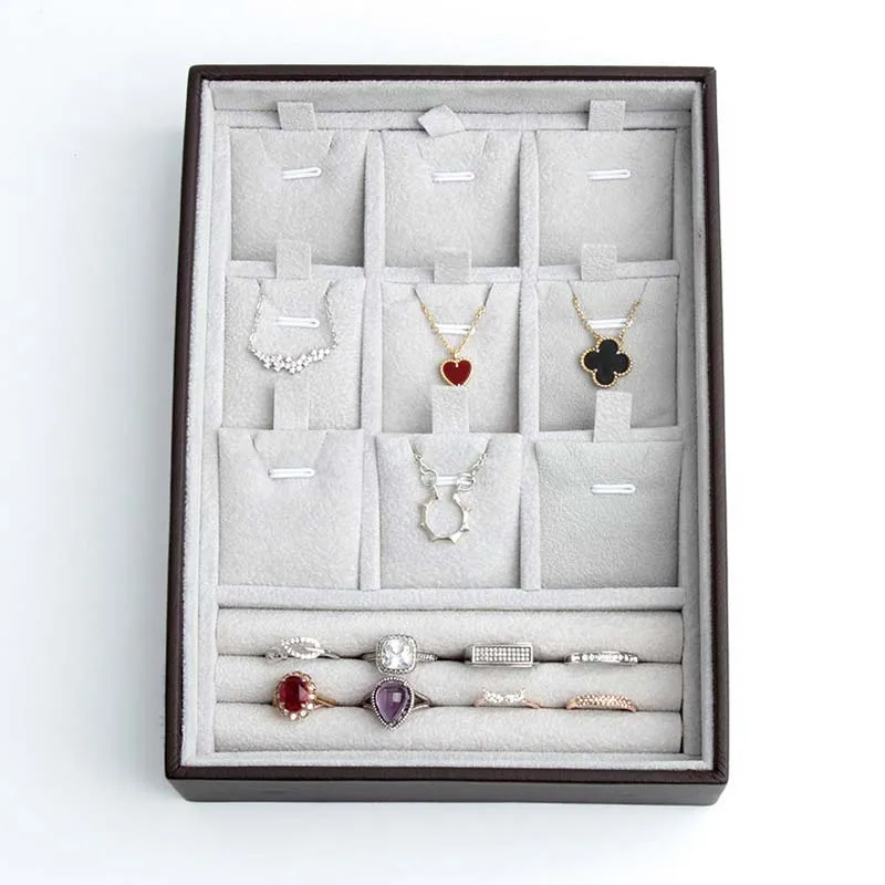 

High-Grade PU Leather Jewelry Box Jewelry Display Boxes Rings Earrings Necklace Bracelet Box